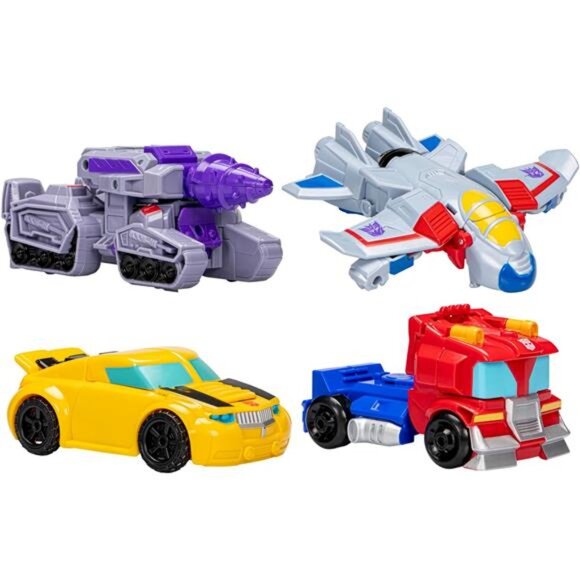 Transformers Toys Heroes vs Villains 4-Pack, Autobot and Decepticon 4.5-Inch - Picture 2 of 6